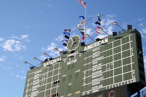 Wrigley Field Scoreboard Photos - Wrigley Field News - Wrigley Field  Updates - Chicago Cubs